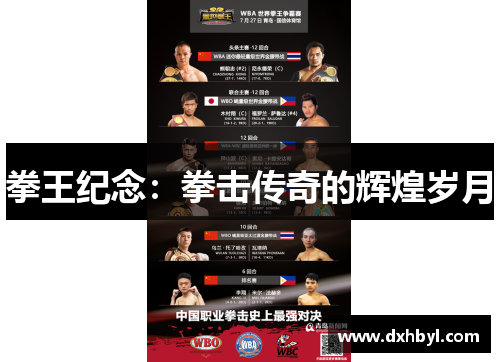 拳王纪念：拳击传奇的辉煌岁月